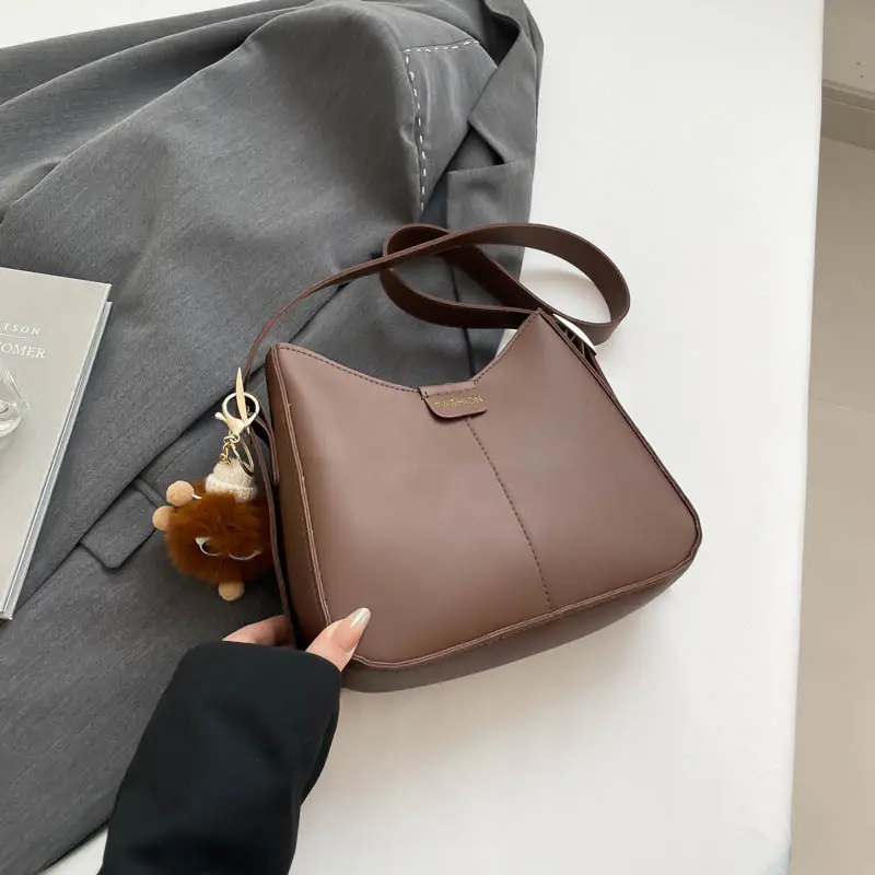 Brown Western Style Crossbody Bag with Long Strap