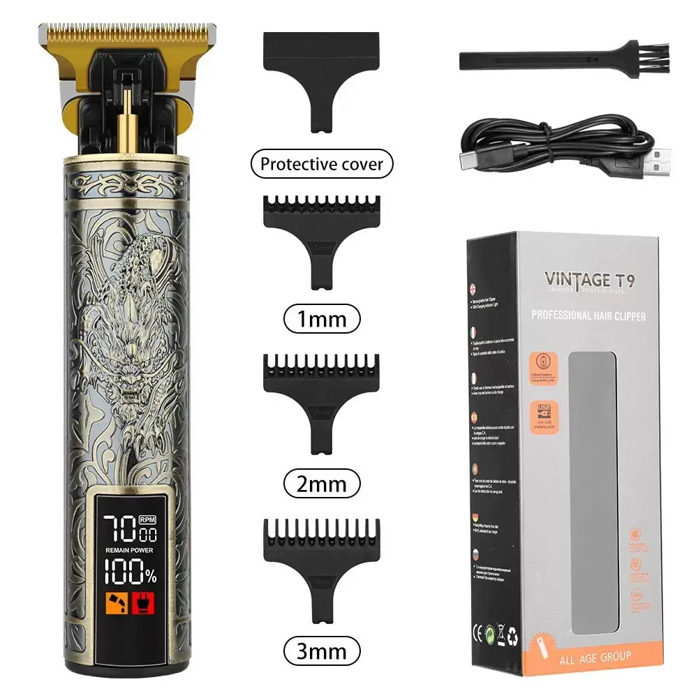 T9 Electric Hair Clipper with Gradient Oil Head - Image 37