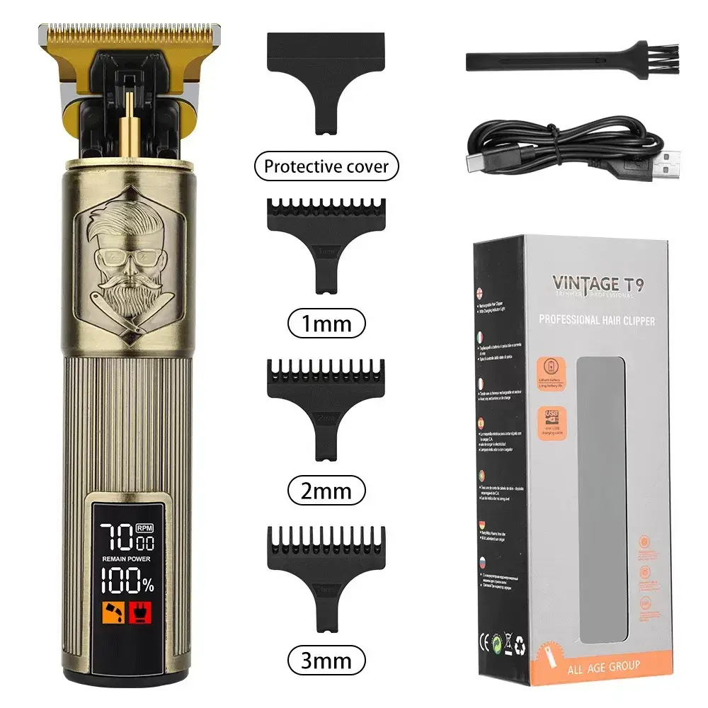 T9 Electric Hair Clipper with Gradient Oil Head - Image 38