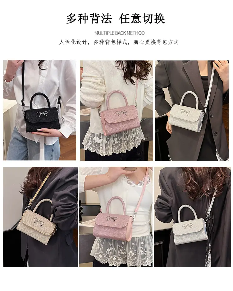 Pink Bow Bag Women's Shoulder Crossbody 2025 — feature 11
