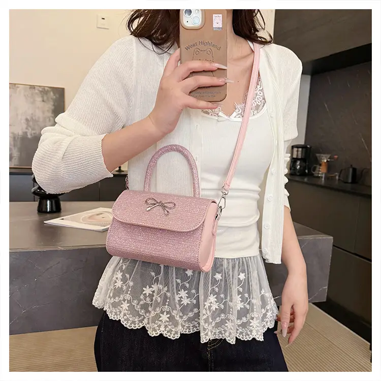 Pink Bow Bag Women's Shoulder Crossbody 2025 — feature 16