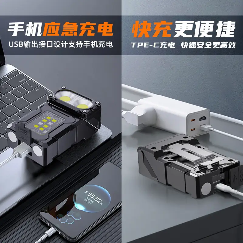 Portable LED Flashlight Super Bright COB Work Lamp - Image 4