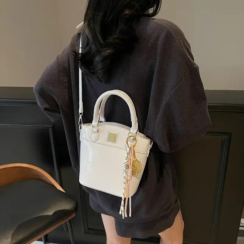Red Korean Style Hand-Carry Bucket Bag 2025 - Image 6