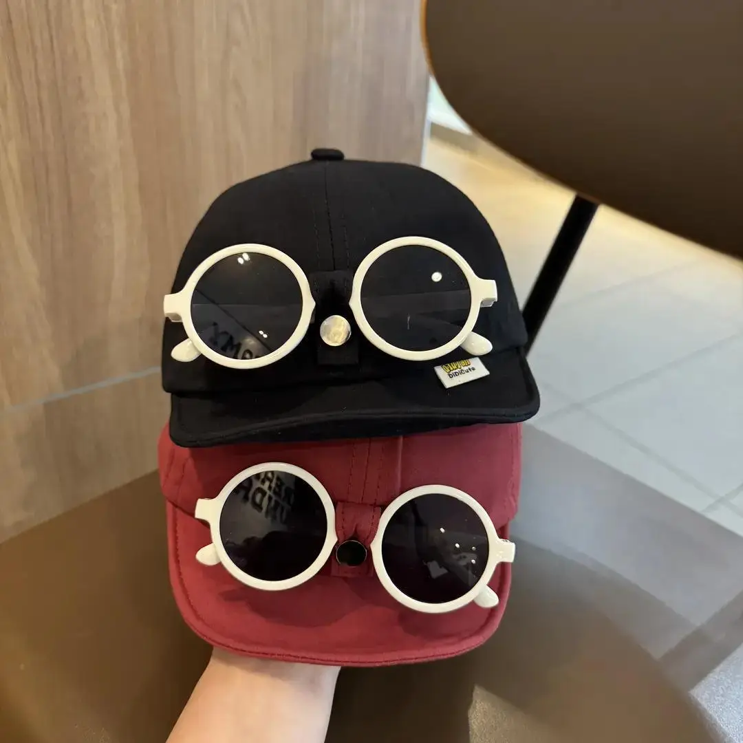 Foldable Sunglasses Cap for Boys Girls Spring Summer - Image 5