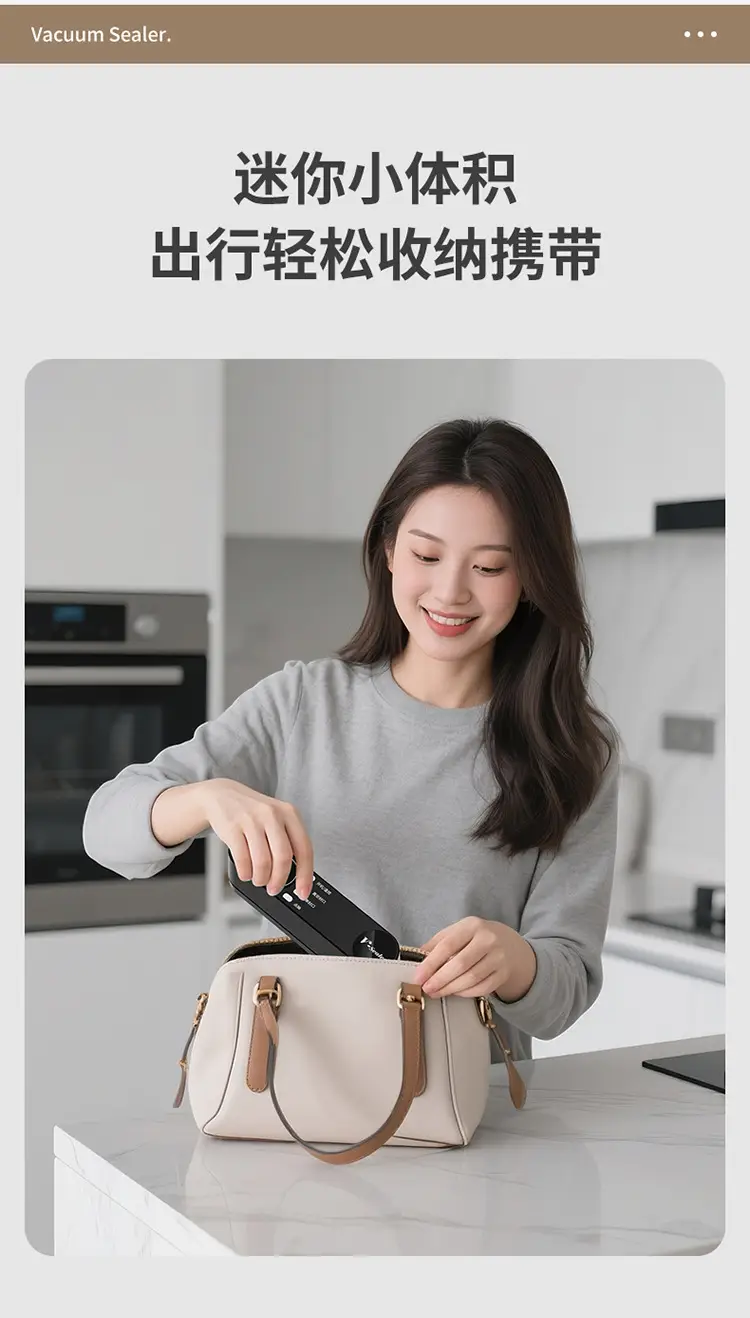 Vacuum preservation machine USB portable household vacuum machine food bag sealing machine kitchen packaging machine mini sealing machine — feature 5