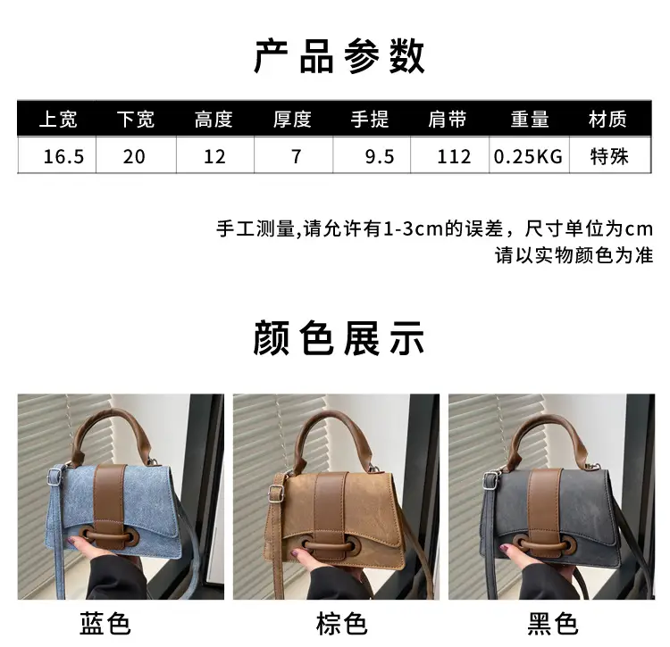 Women's Mini Blue Grey Shoulder Crossbody Bag 2025 — feature 1