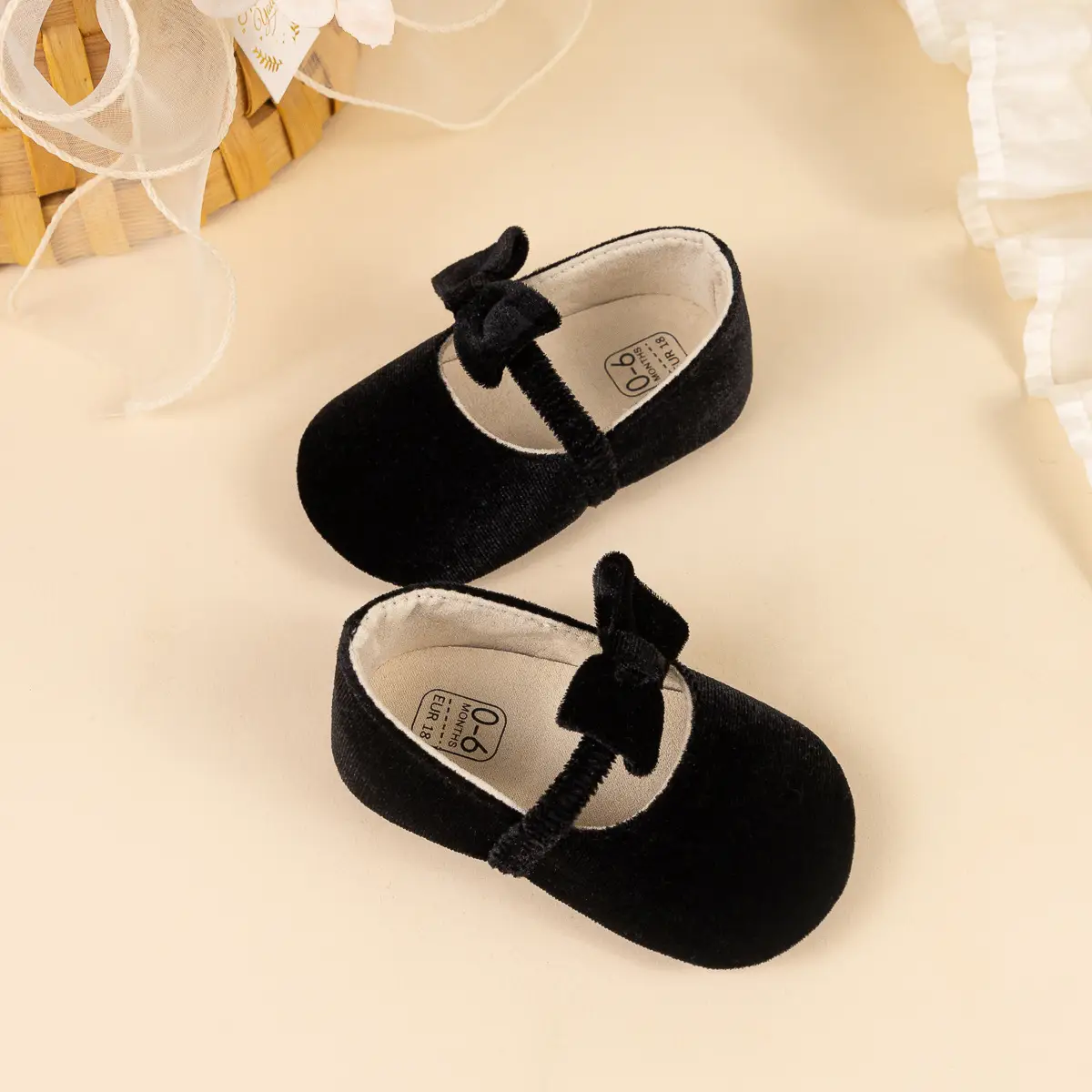 Pink Flannel Bow Toddler Shoes 2025 Spring Autumn — feature 10