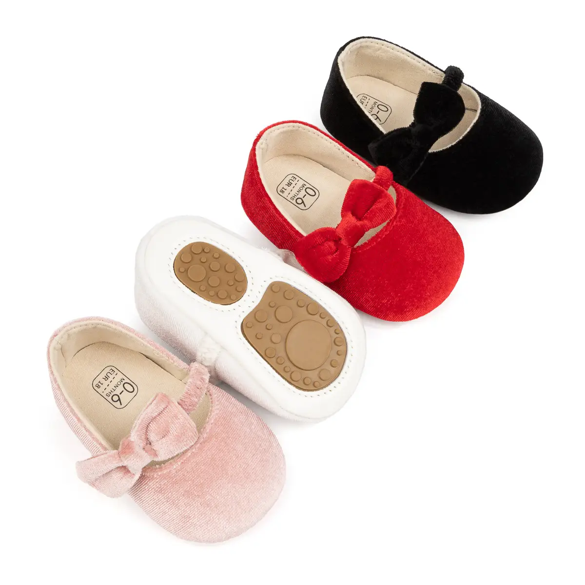 Pink Flannel Bow Toddler Shoes 2025 Spring Autumn — feature 14