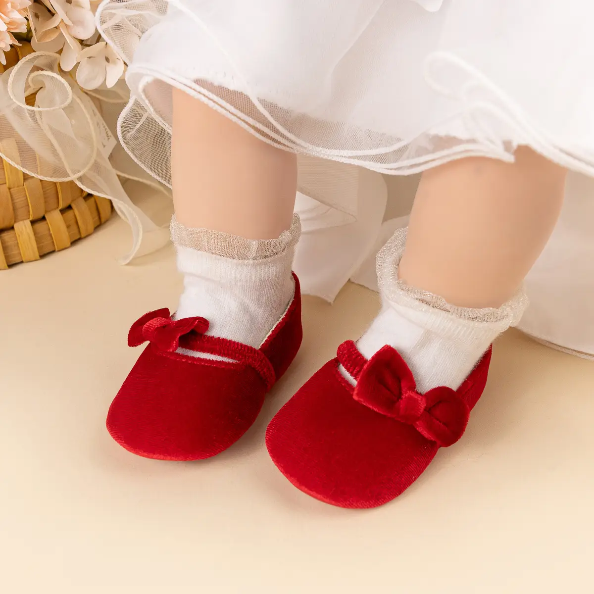 Pink Flannel Bow Toddler Shoes 2025 Spring Autumn — feature 5