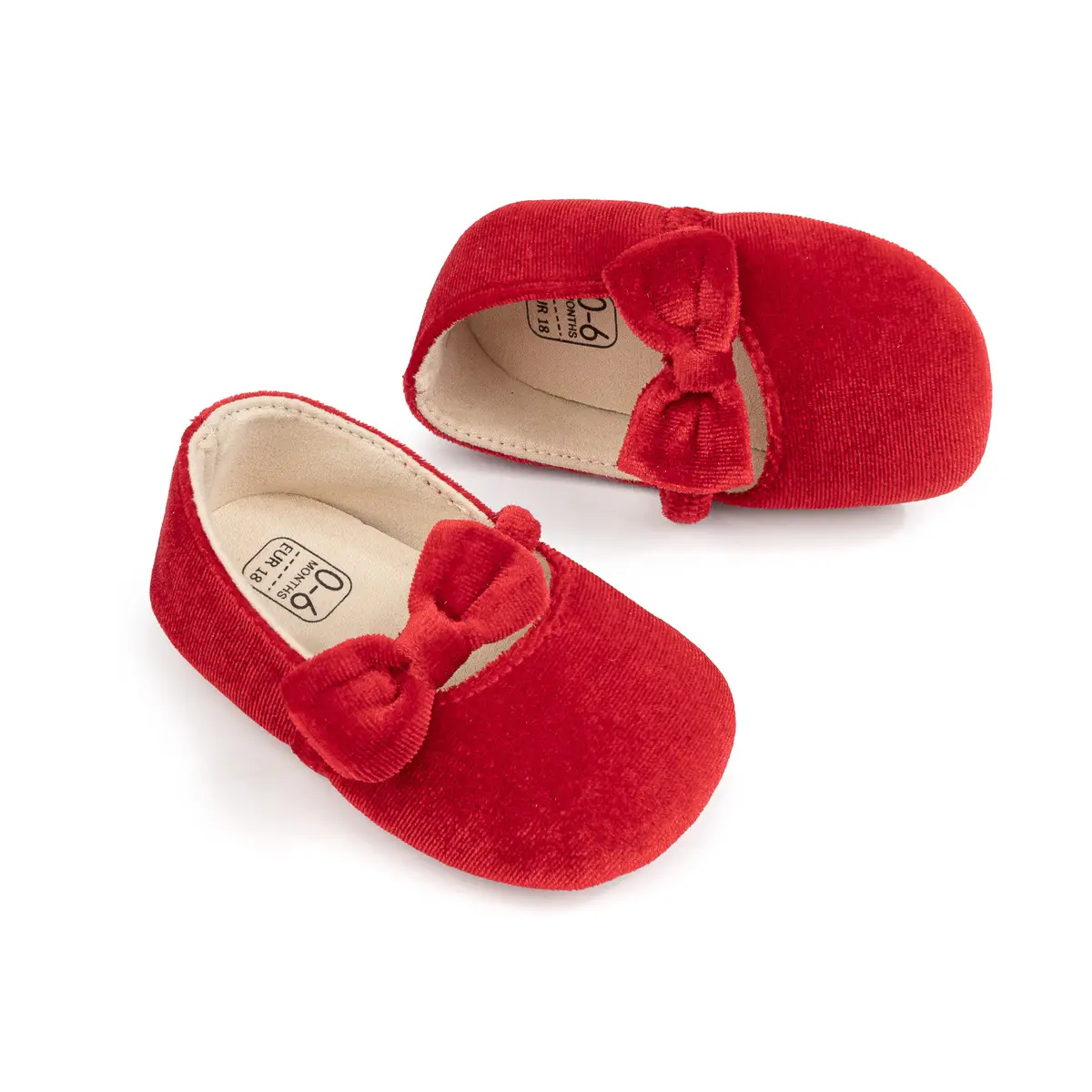 Pink Flannel Bow Toddler Shoes 2025 Spring Autumn