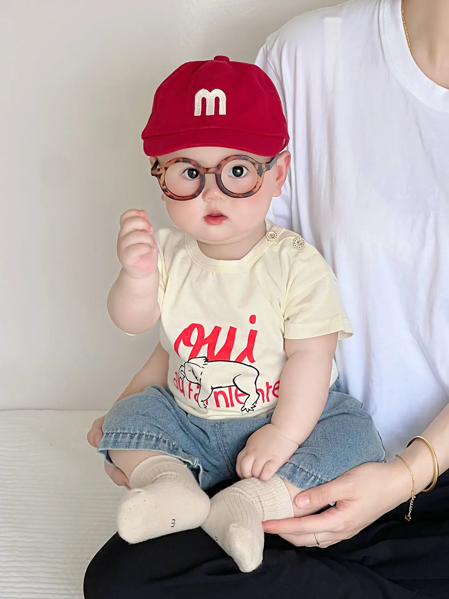 Korean Style Boys T-Shirt Shorts Set Cotton Cotton - Image 7