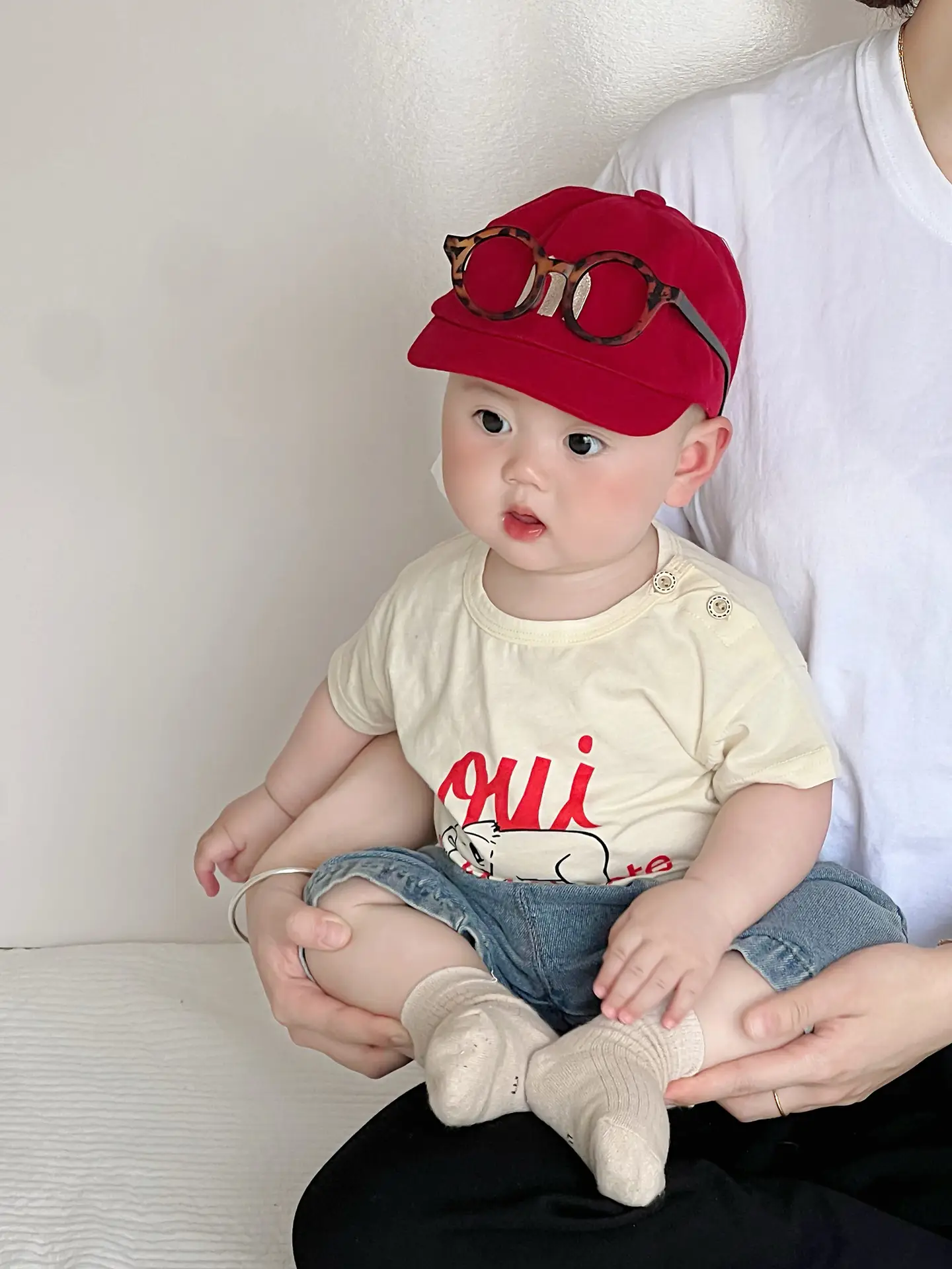 Korean Style Boys T-Shirt Shorts Set Cotton Cotton - Image 8