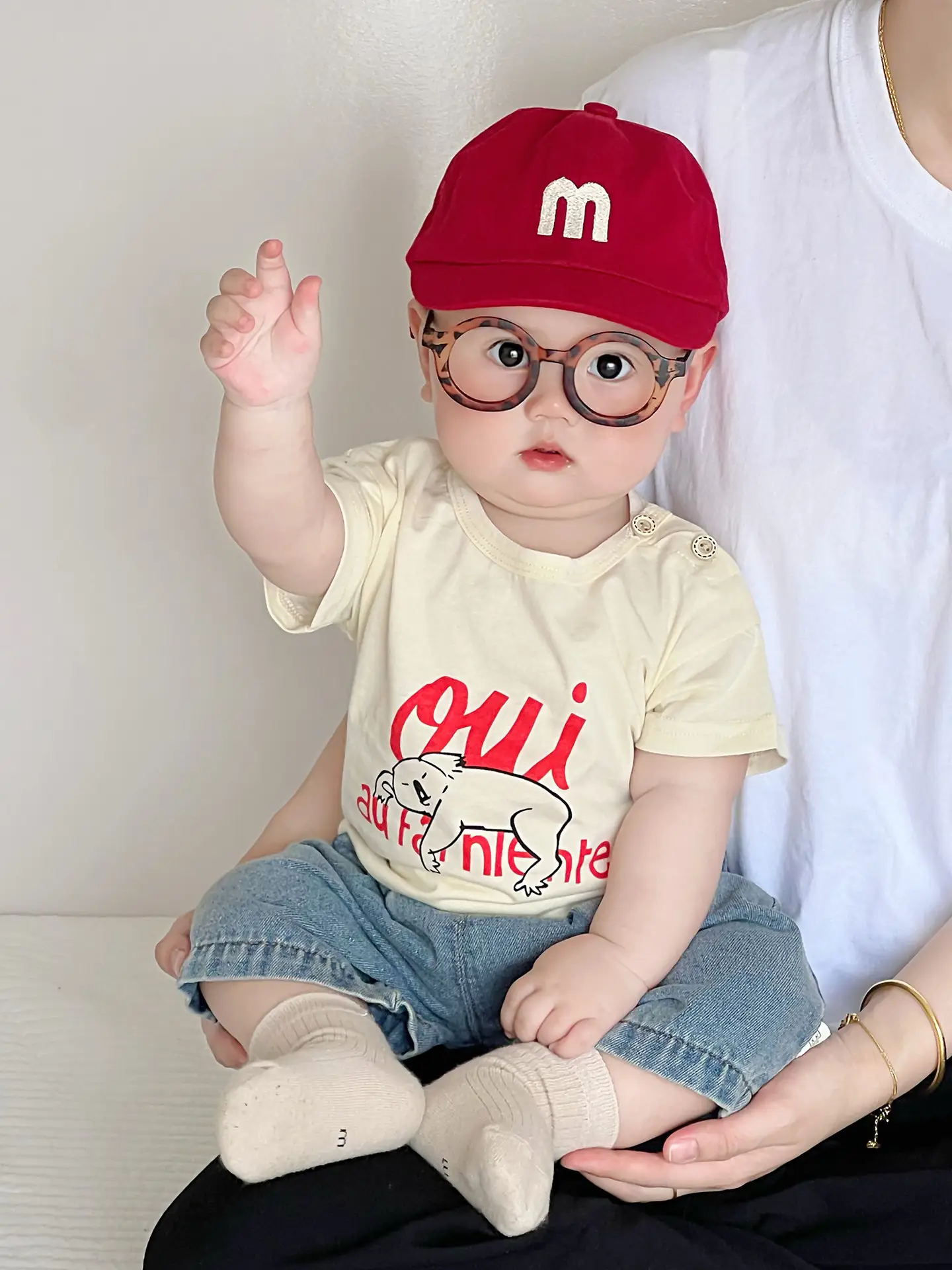 Korean Style Boys T-Shirt Shorts Set Cotton Cotton - Image 9
