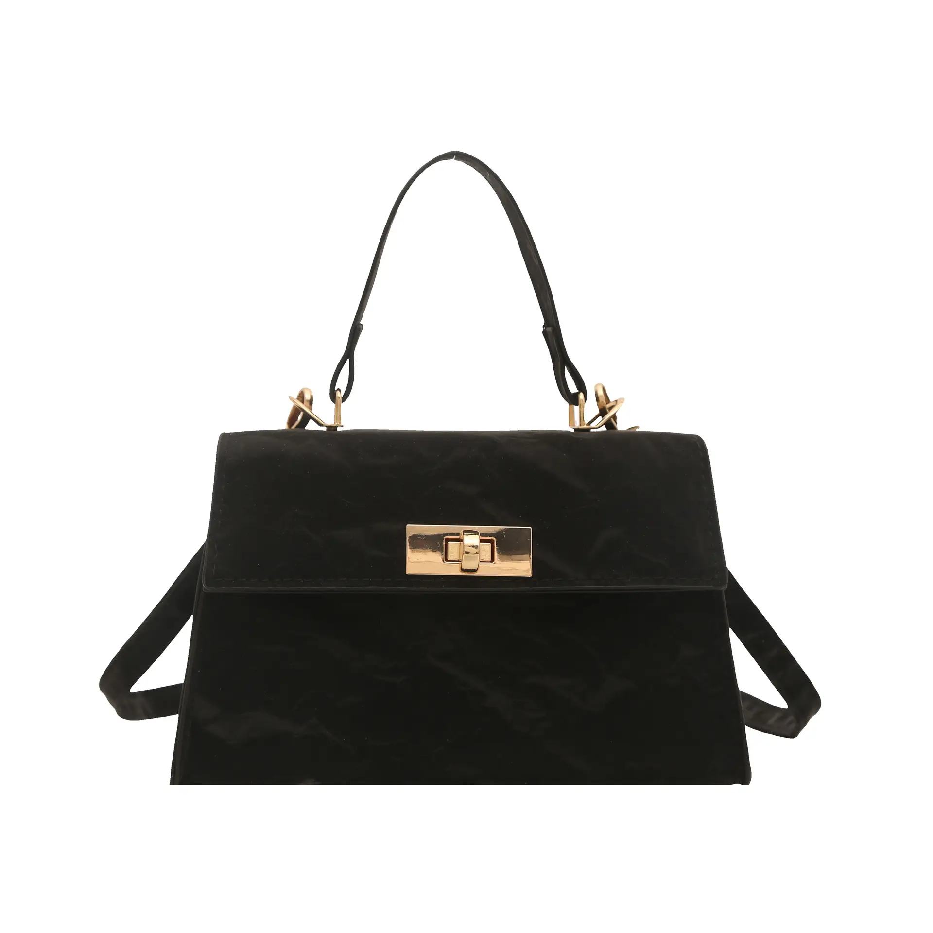 2025 Summer Lock Crossbody Bag Brown Leather - Image 10