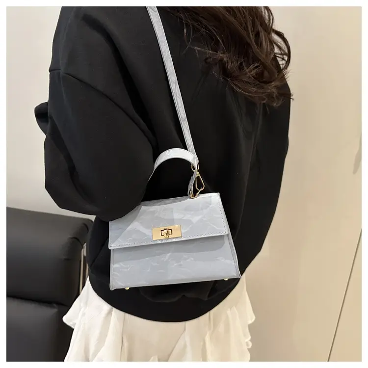 2025 Summer Lock Crossbody Bag Brown Leather — feature 16
