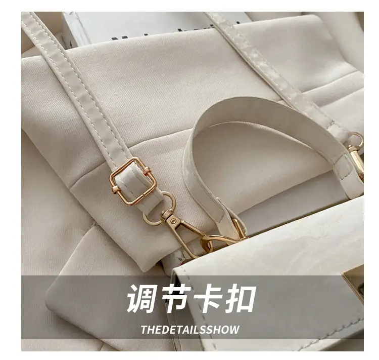 2025 Summer Lock Crossbody Bag Brown Leather — feature 5