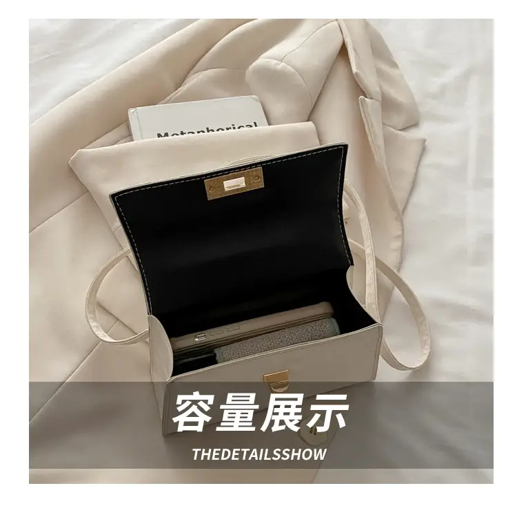 2025 Summer Lock Crossbody Bag Brown Leather — feature 8