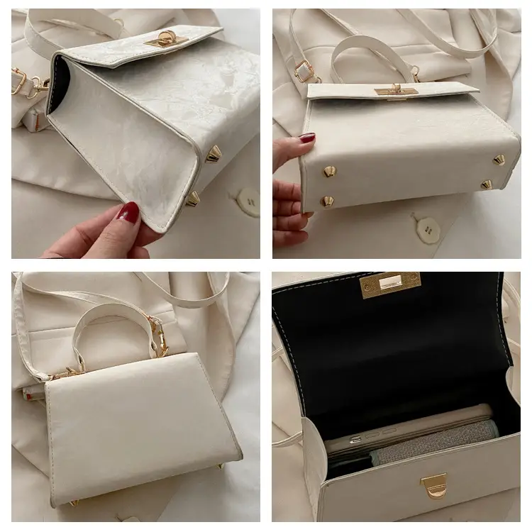 2025 Summer Lock Crossbody Bag Brown Leather — feature 9