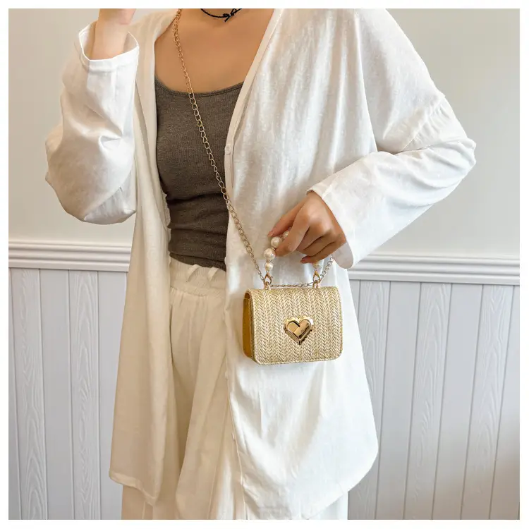Summer Straw Chain Small Square Bag Women 2025 — feature 29