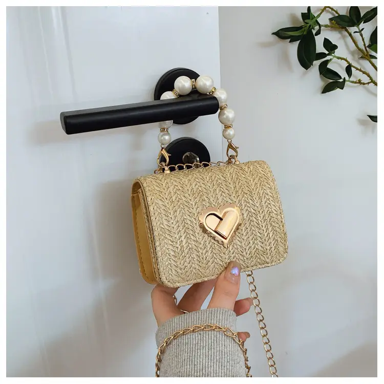 Summer Straw Chain Small Square Bag Women 2025 — feature 34