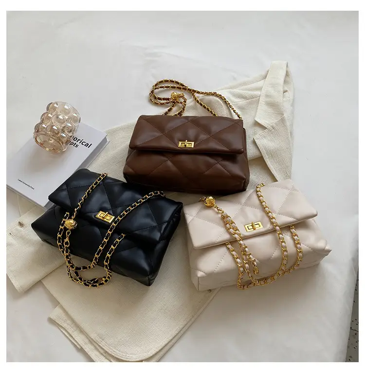 Black Quilted Chain Crossbody Bag for Women 2026 — feature 11