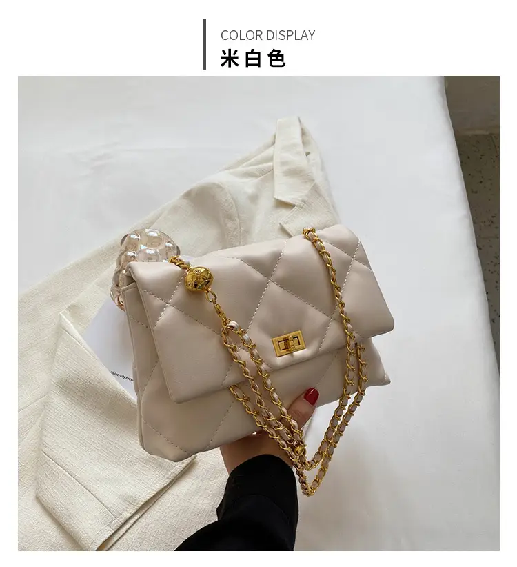 Black Quilted Chain Crossbody Bag for Women 2026 — feature 13