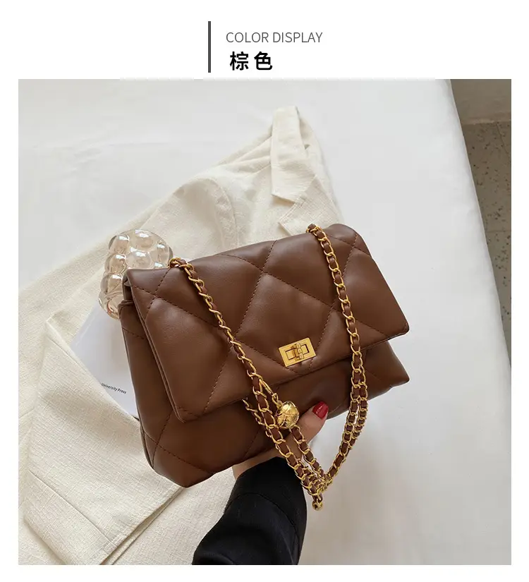 Black Quilted Chain Crossbody Bag for Women 2026 — feature 14