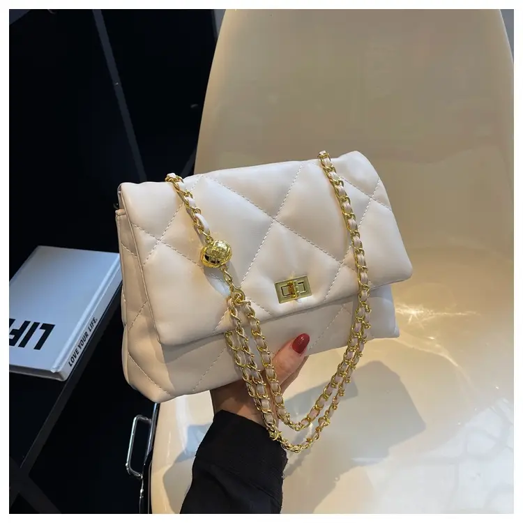 Black Quilted Chain Crossbody Bag for Women 2026 — feature 15