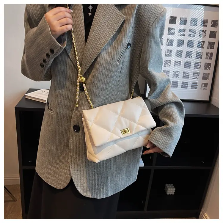 Black Quilted Chain Crossbody Bag for Women 2026 — feature 23
