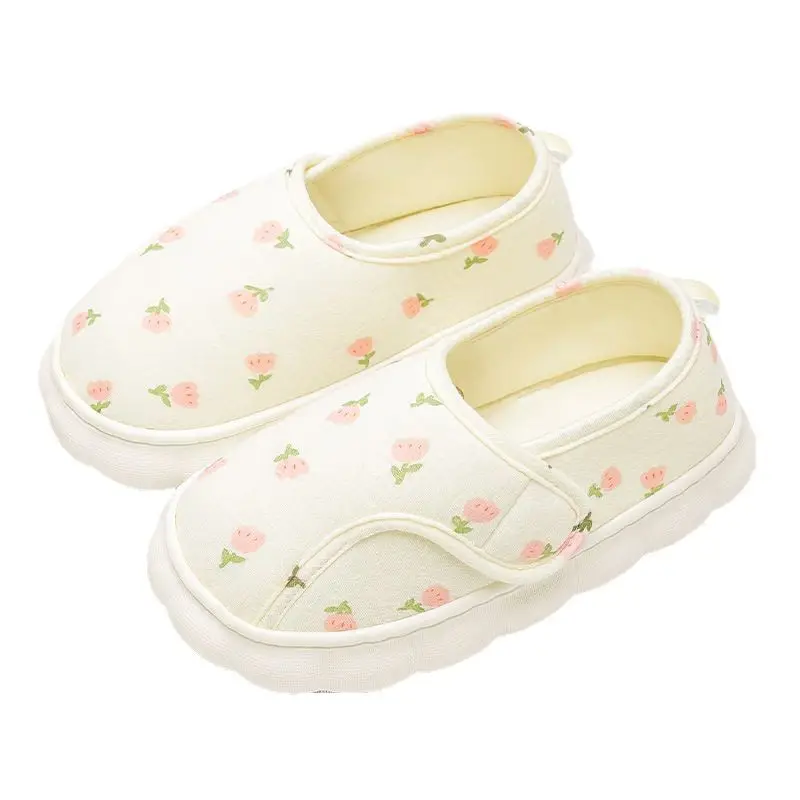 Thick-soled moon shoes for pregnant women indoor home comfortable cotton slippers women's postpartum slippers bag with non-slip soft bottom breathable - Image 8