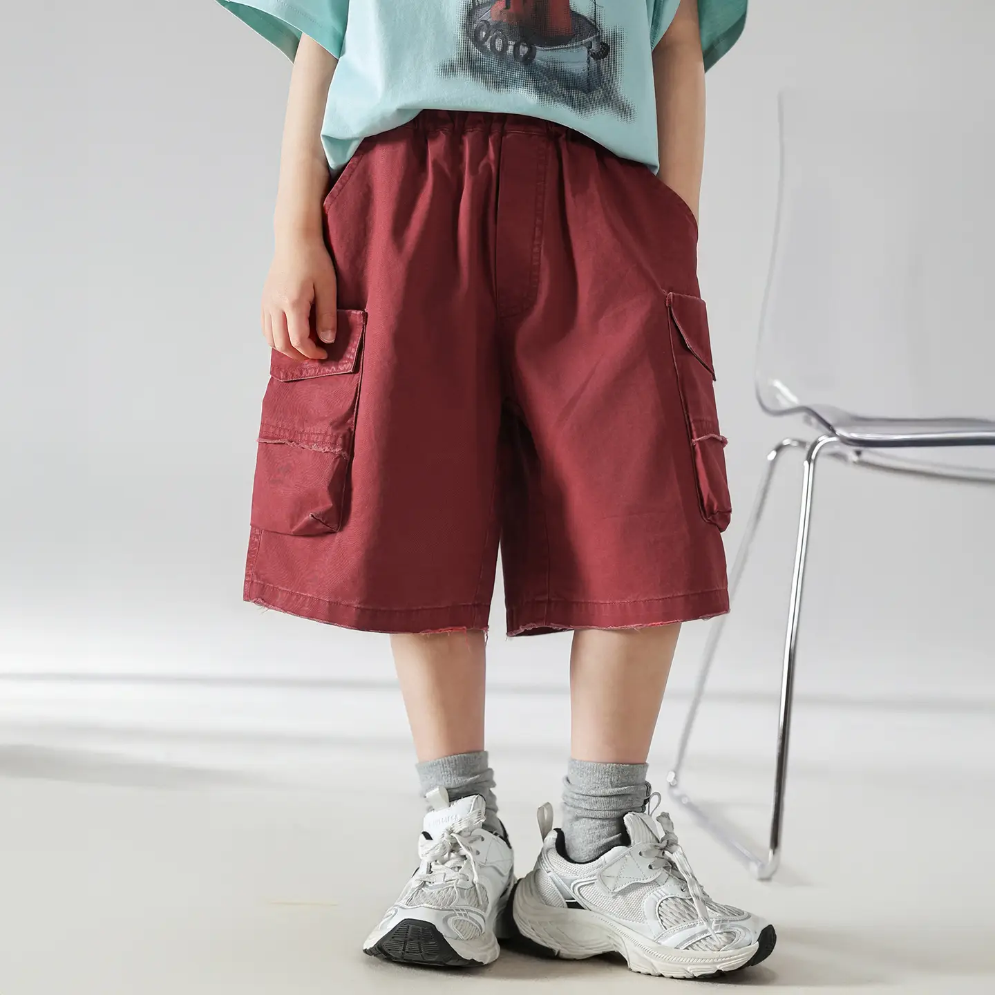 Boys T-shirt Light Blue 2025 Summer Kids Wear - Image 2