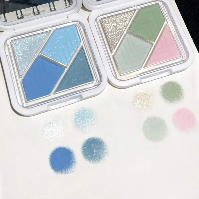 Portable 4-Color Eye Shadow Powder for Girls - Image 7