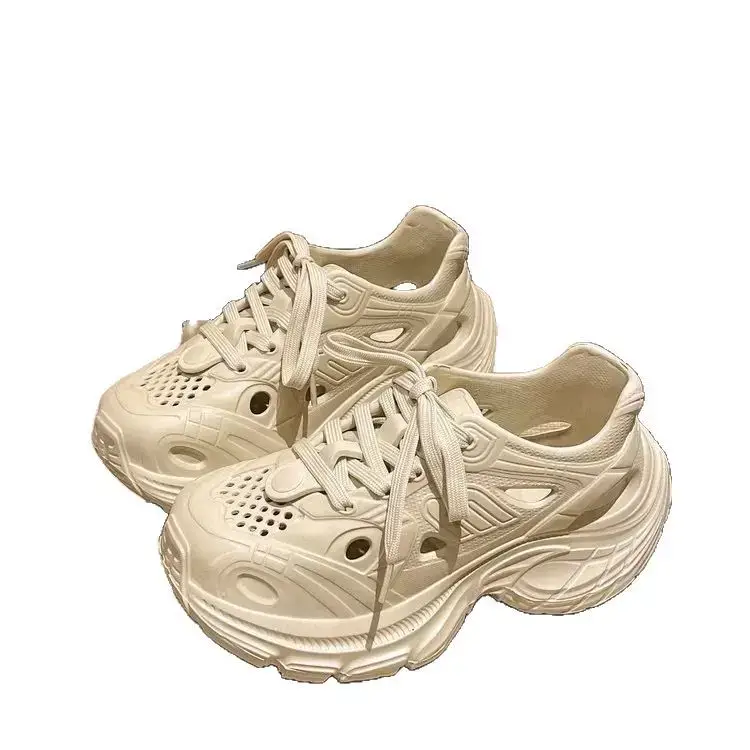 Women's White Thick Sole Casual Shoes 2025