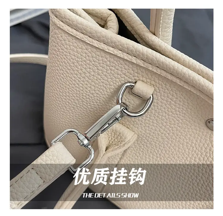 Yellow Leather Shoulder Crossbody Bag with Lace Trim — feature 8