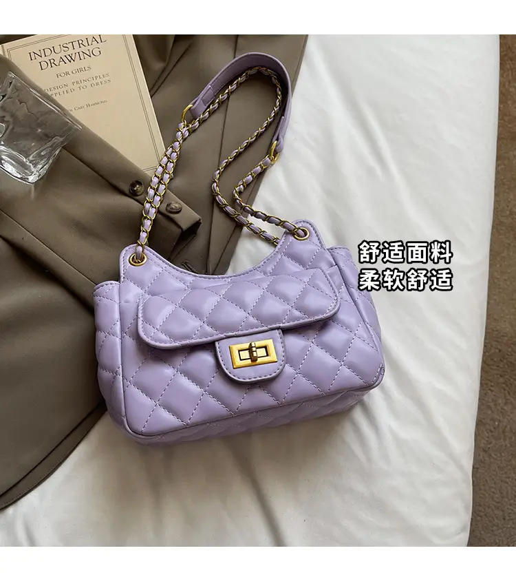 Pink Diamond Chain Shoulder Bag for Women 2025 — feature 2