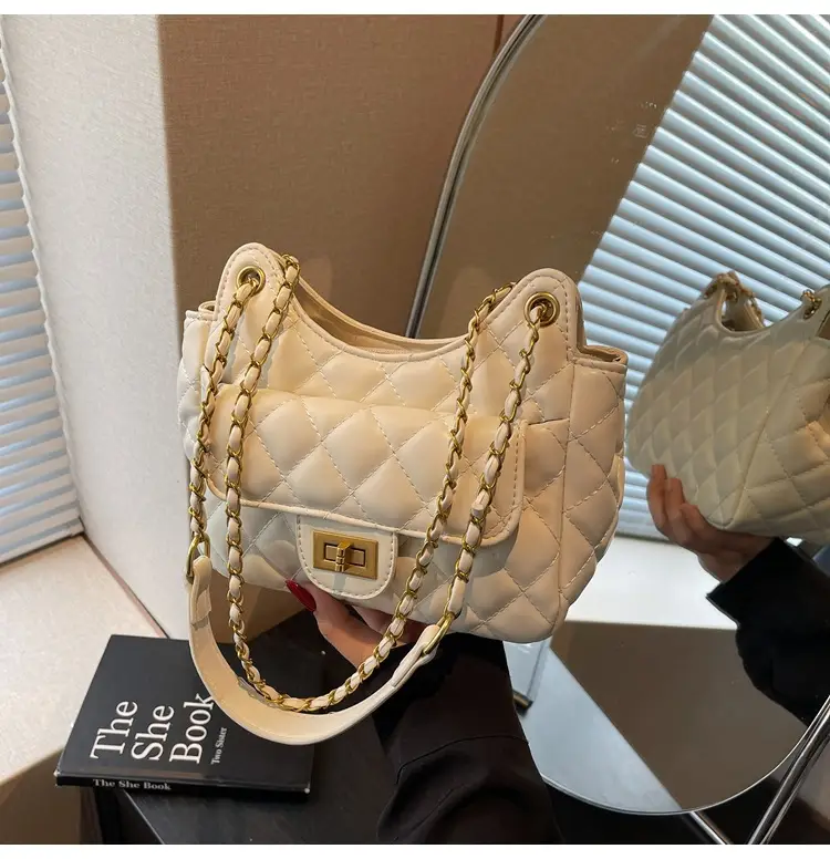 Pink Diamond Chain Shoulder Bag for Women 2025 — feature 20