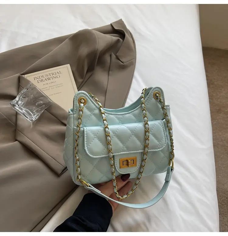 Pink Diamond Chain Shoulder Bag for Women 2025 — feature 27