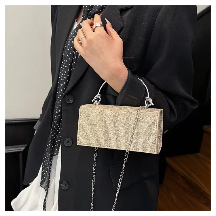 Pink Sparkly Crossbody Bag for Women 2025 Banquet Evening Use — feature 22