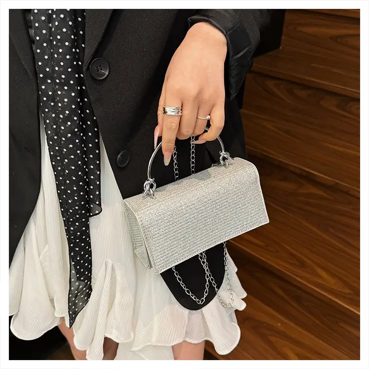 Pink Sparkly Crossbody Bag for Women 2025 Banquet Evening Use — feature 24