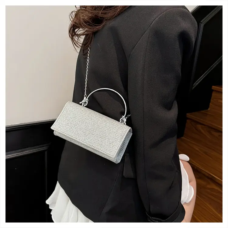 Pink Sparkly Crossbody Bag for Women 2025 Banquet Evening Use — feature 25