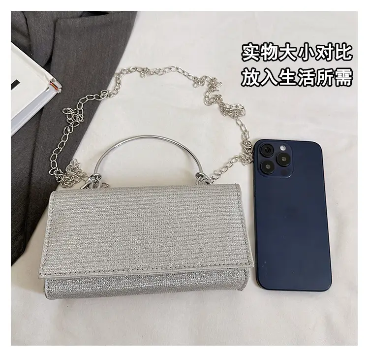 Pink Sparkly Crossbody Bag for Women 2025 Banquet Evening Use — feature 5
