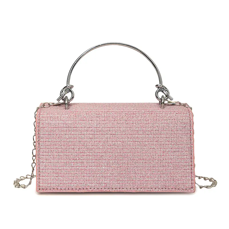 Pink Sparkly Crossbody Bag for Women 2025 Banquet Evening Use - Image 2