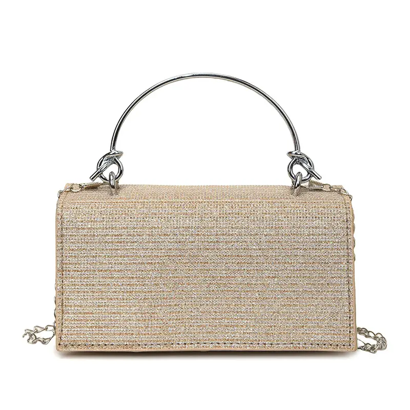 Pink Sparkly Crossbody Bag for Women 2025 Banquet Evening Use - Image 3