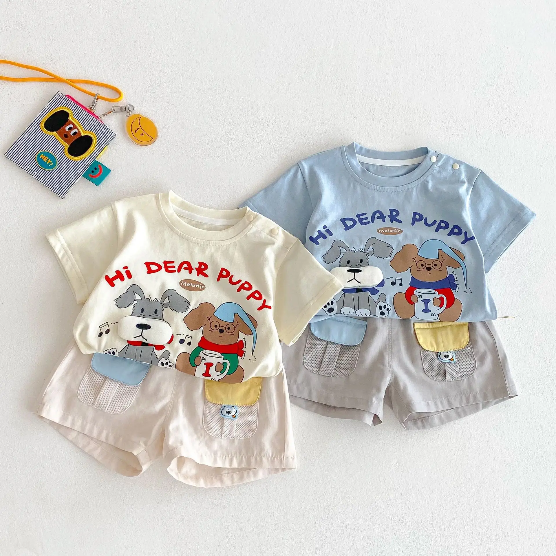 Children's Cartoon T-Shirt 2026 Boys Summer Letter Print Base - Image 5
