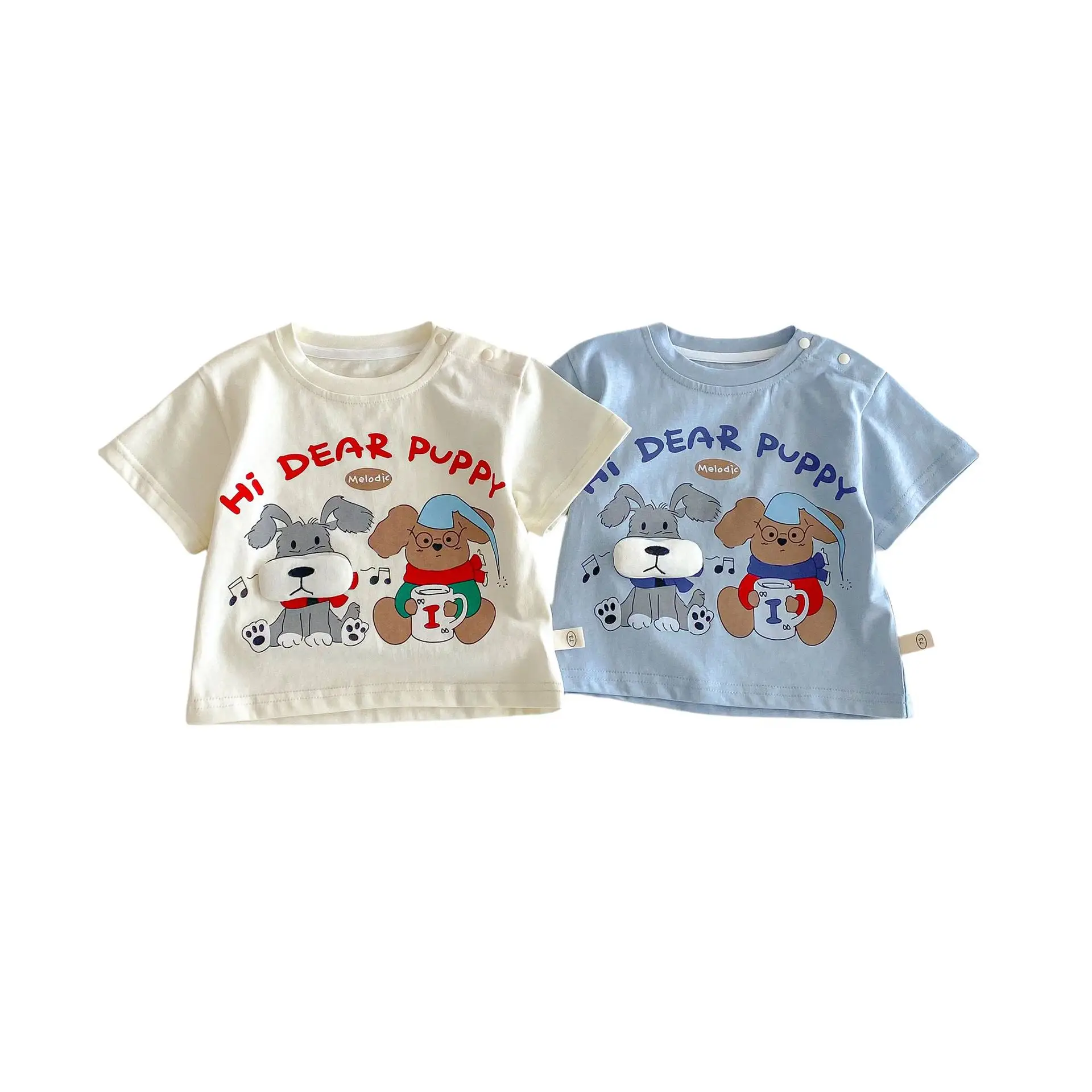 Children's Cartoon T-Shirt 2026 Boys Summer Letter Print Base - Image 7