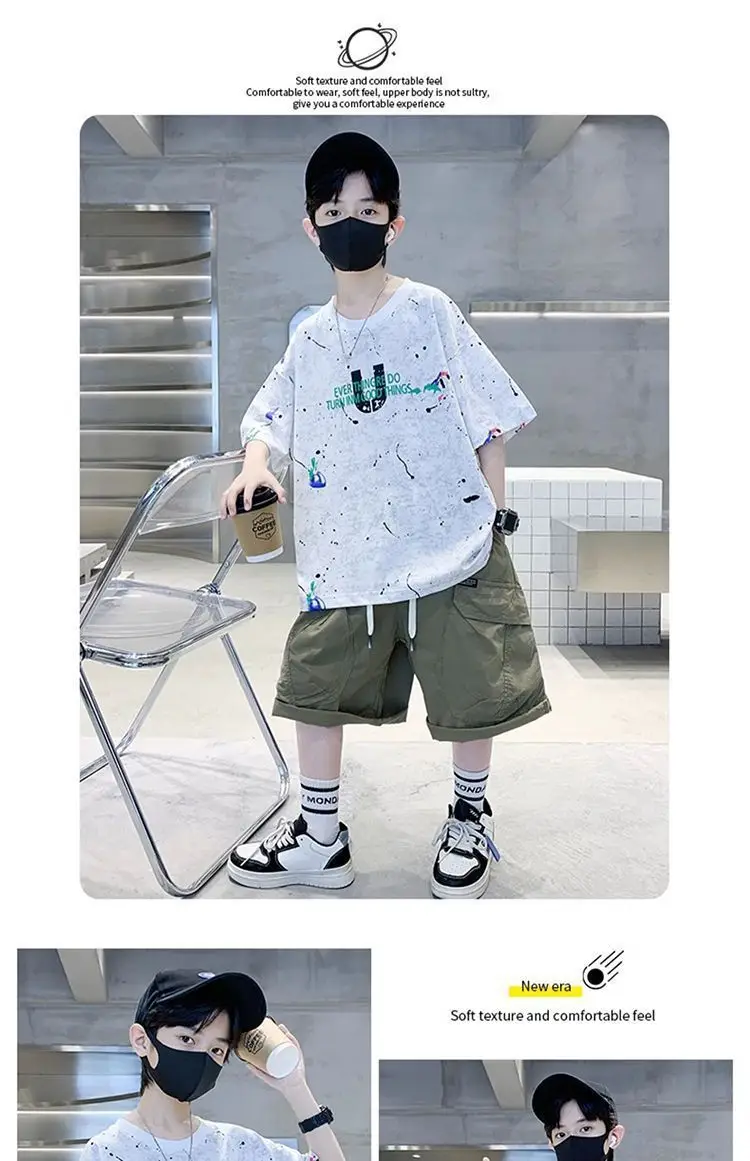 Boys Tie-Dye Cotton Summer Crewneck T-Shirt — feature 8