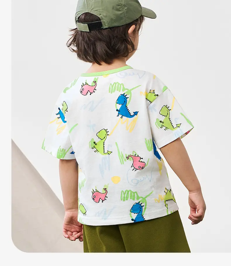 Dinosaur Print Baby Boy T-Shirt Cotton Summer — feature 20