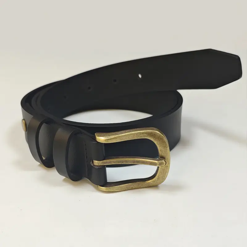 Black Pin Buckle Belt for Women, High-End Simple Versatile Belt — feature 6