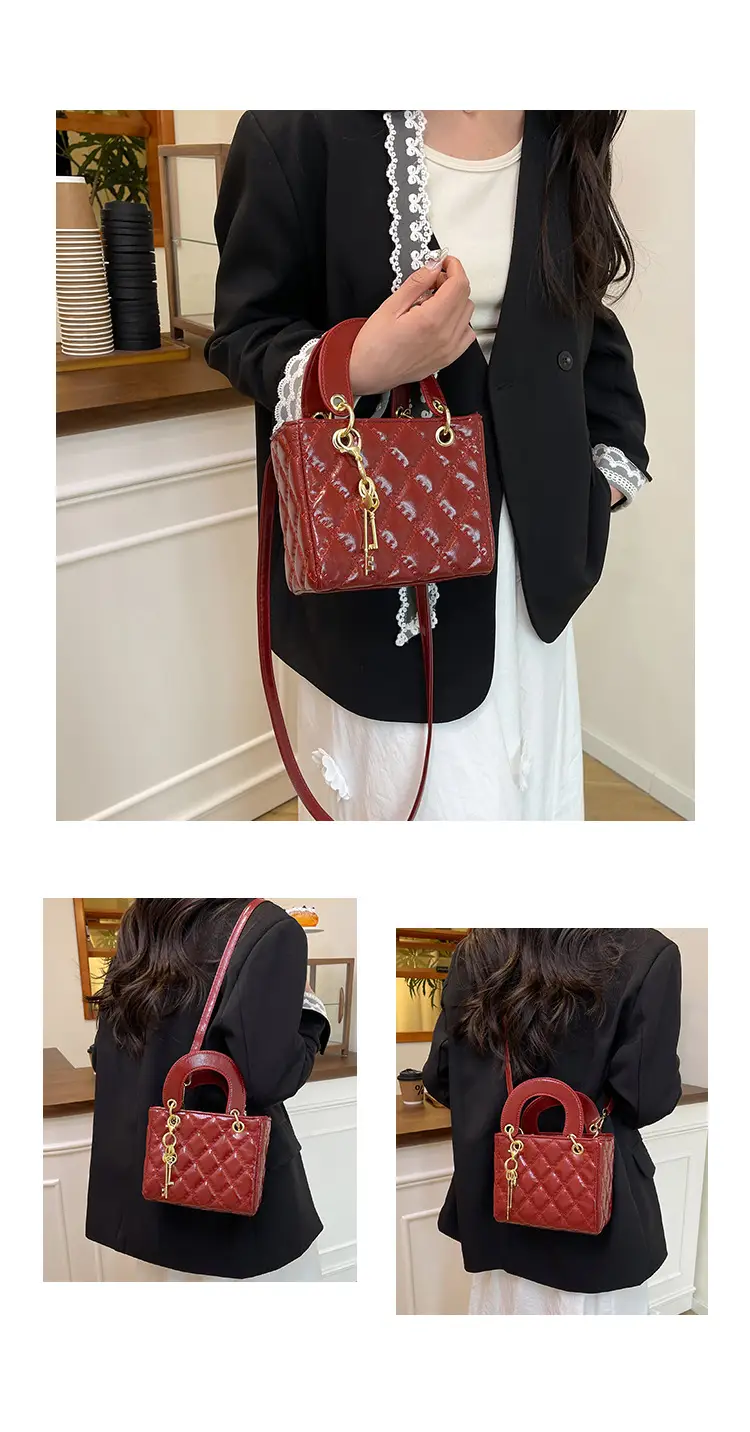New Rhomboid Embroidery Shoulder Crossbody Bag for Women — feature 19