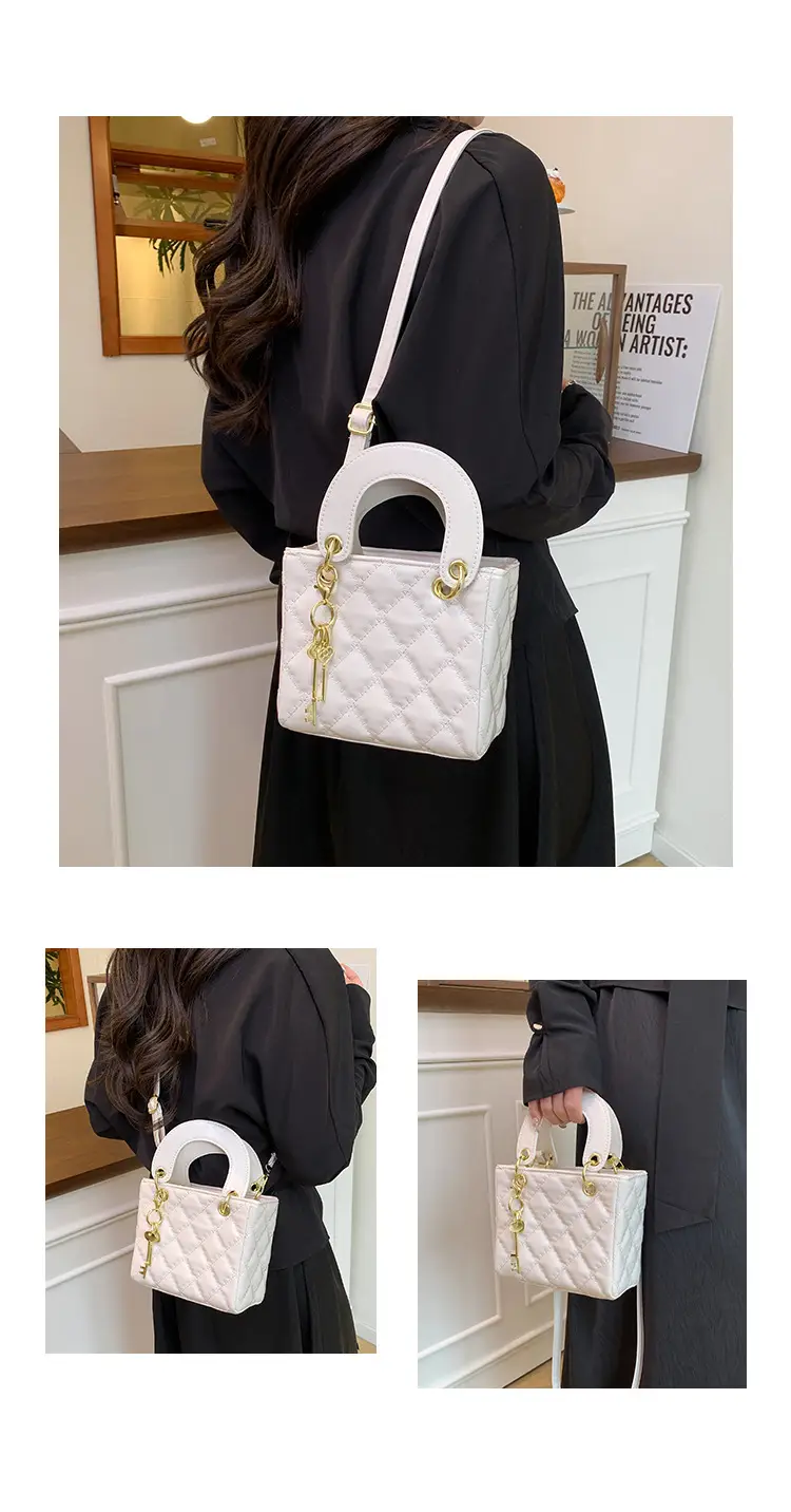 New Rhomboid Embroidery Shoulder Crossbody Bag for Women — feature 20
